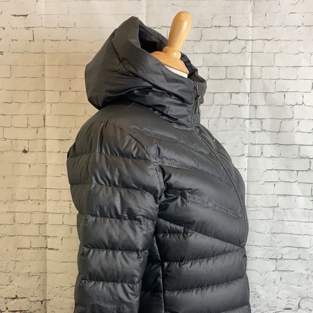 Nike Sportswear Tech AeroLoft Down Parka Jacket Sz S Longline Cozy Athleisure - Picture 6 of 16